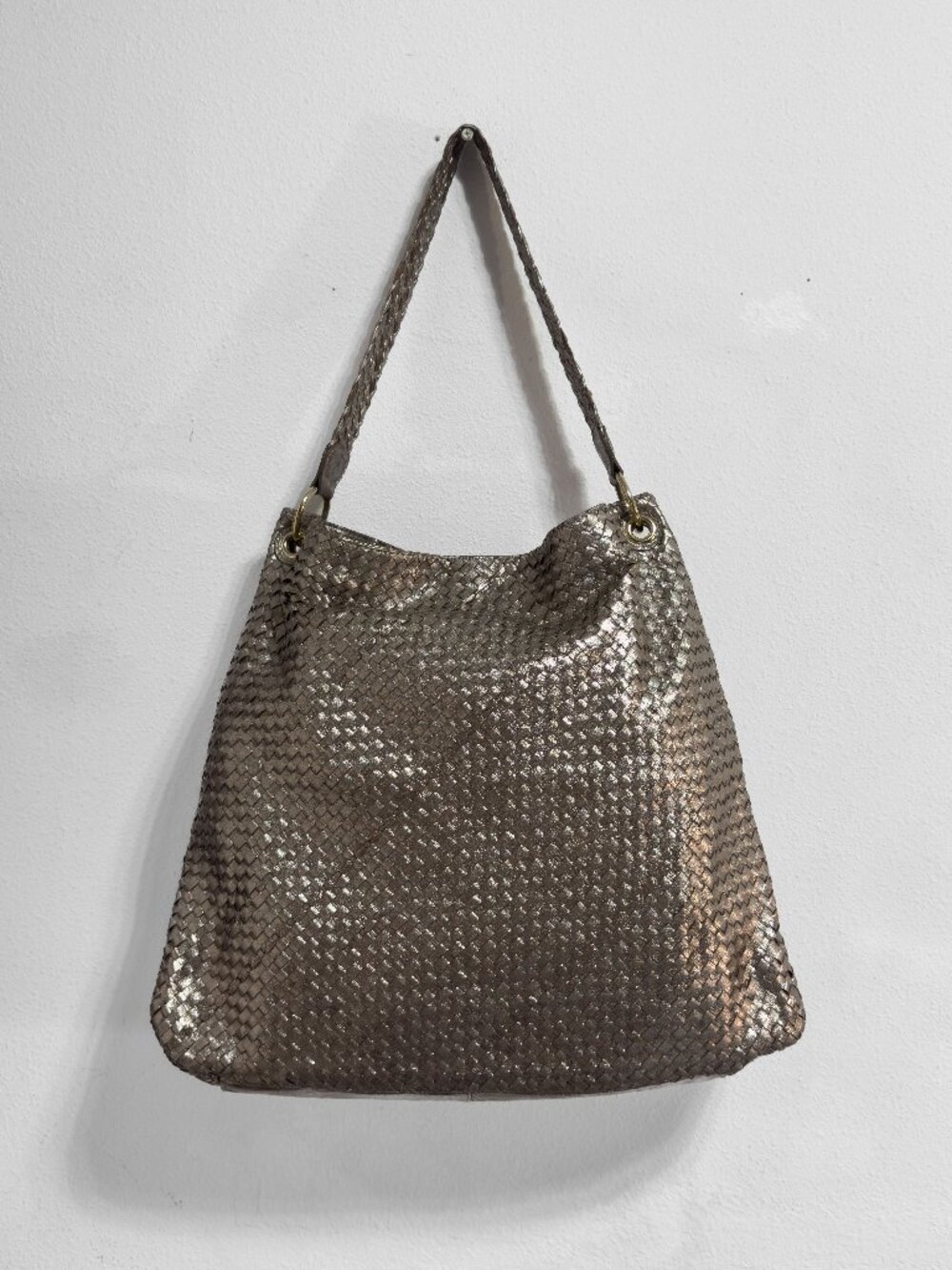 Stylish Elliot Lucca Woven Leather Shoulder Bag – Gently Used
